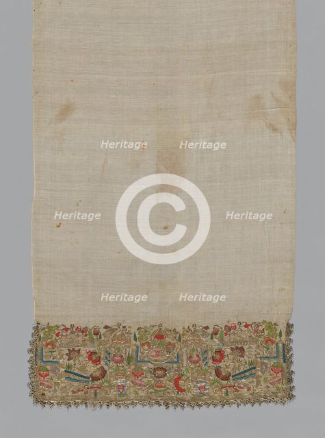 Towel or Napkin, Turkey, 1850/1900. Creator: Unknown.