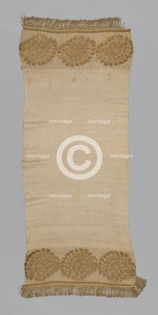 Towel or Napkin, Turkey, 1850/1900. Creator: Unknown.