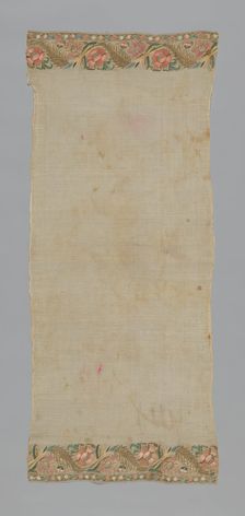 Towel or Napkin, Turkey, 19th century. Creator: Unknown