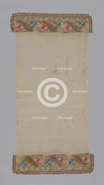 Towel or Napkin, Turkey, 19th century. Creator: Unknown.