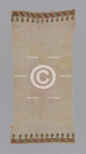 Towel or Napkin, Turkey, 19th century. Creator: Unknown.