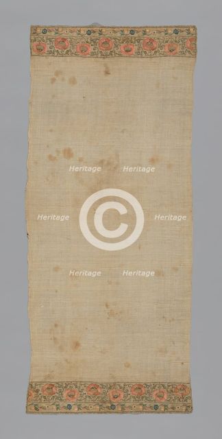 Towel or Napkin, Turkey, 19th century. Creator: Unknown.