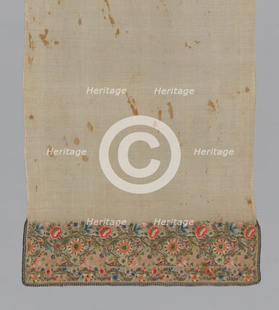 Towel or Napkin, Turkey, 19th century. Creator: Unknown.