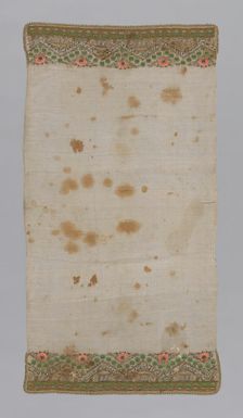 Towel or Napkin, Turkey, 19th century. Creator: Unknown