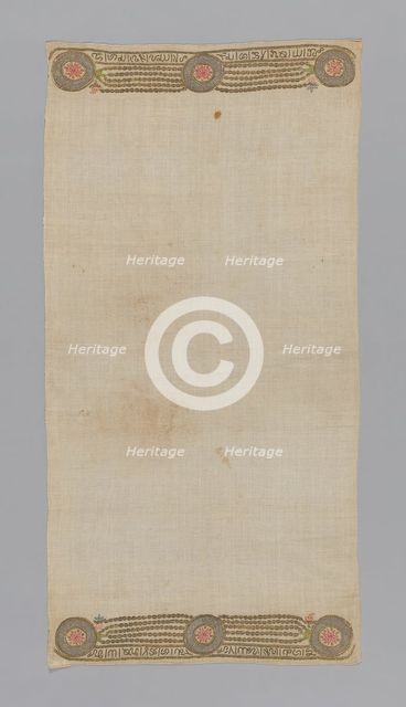 Towel or Napkin, Turkey, 19th century. Creator: Unknown.