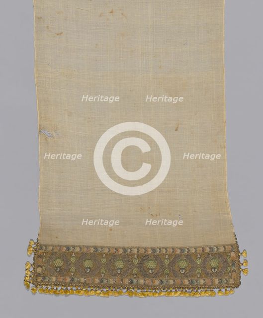 Towel or Napkin, Turkey, 19th century. Creator: Unknown.