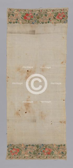 Towel or Napkin, Turkey, 19th century. Creator: Unknown.