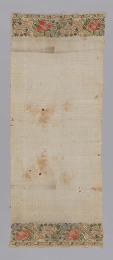 Towel or Napkin, Turkey, 19th century. Creator: Unknown