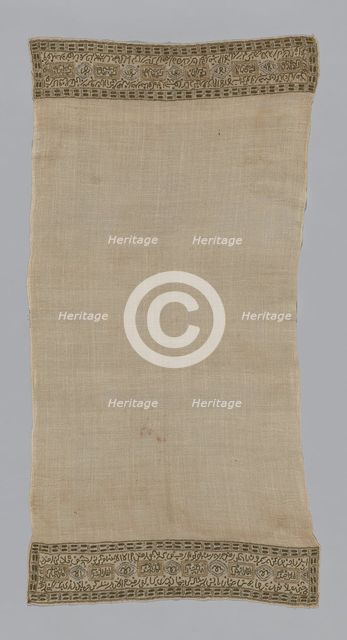Towel or Napkin, Turkey, 19th century. Creator: Unknown.