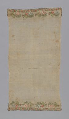 Towel or Napkin, Turkey, 19th century. Creator: Unknown