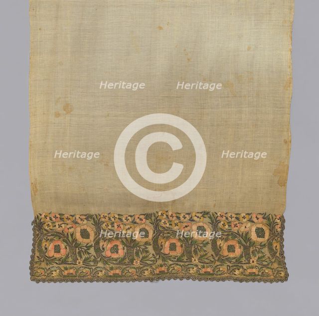 Towel or Napkin, Turkey, 19th century. Creator: Unknown.