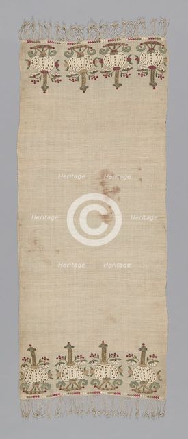 Towel or Napkin, Turkey, 19th century. Creator: Unknown.