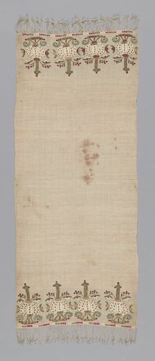 Towel or Napkin, Turkey, 19th century. Creator: Unknown