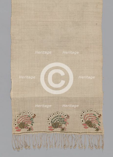 Towel or Sash, Turkey, 19th century. Creator: Unknown.