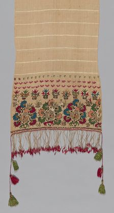 Towel, Mytilene, 18th century. Creator: Unknown