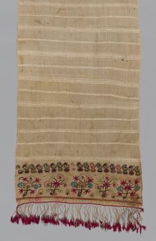 Towel, Mytilene, 18th century. Creator: Unknown