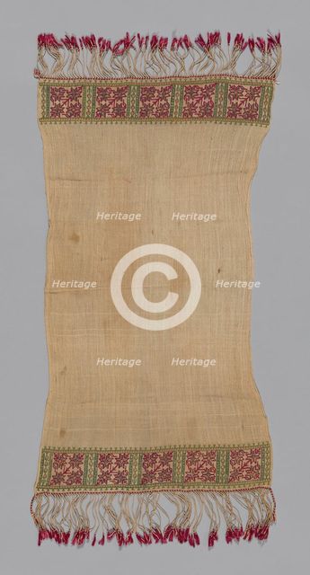 Towel, Mytilene, 19th century. Creator: Unknown.