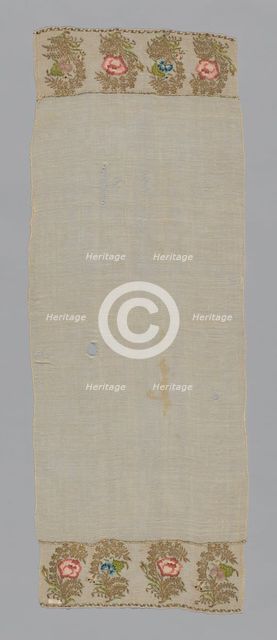 Towel/Napkin or Sash, Turkey, 18th century. Creator: Unknown.