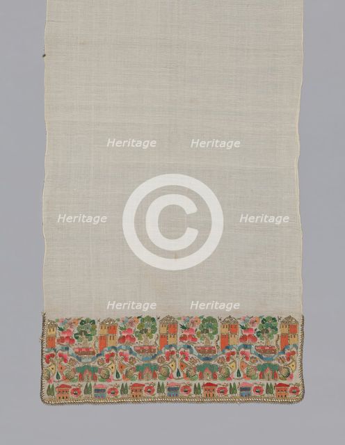 Towel/Napkin, Turkey, 1850/1900. Creator: Unknown.