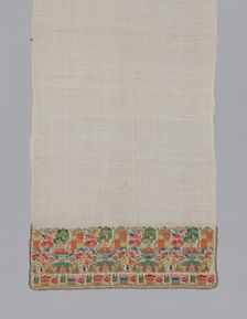 Towel/Napkin, Turkey, 1850/1900. Creator: Unknown