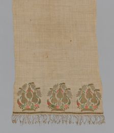 Towel/Napkin, Turkey, 1850/1900. Creator: Unknown