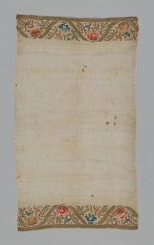 Towel/Napkin, Turkey, 1875/1900. Creator: Unknown