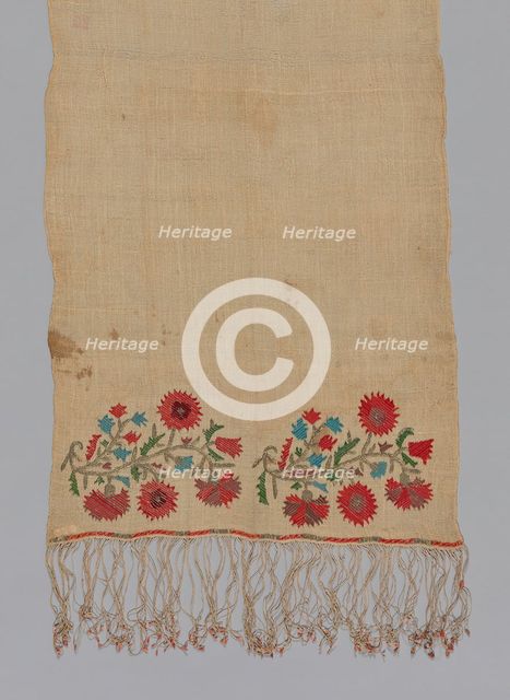 Towel, Sporades, 18th century. Creator: Unknown.