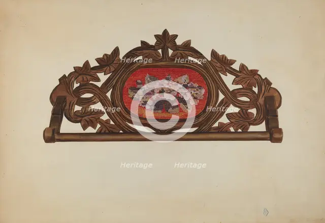 Towel Rack, c. 1938. Creator: Elizabeth Fairchild.