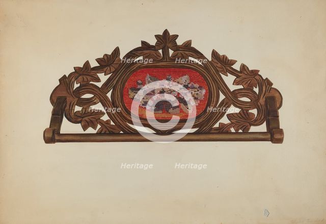 Towel Rack, c. 1938. Creator: Elizabeth Fairchild.