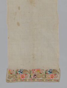 Towel, Turkey, 1825/1875. Creator: Unknown