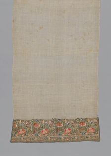 Towel, Turkey, 1850/1900. Creator: Unknown