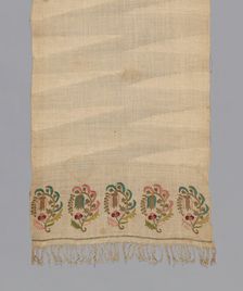 Towel, Turkey, 1875/1900. Creator: Unknown