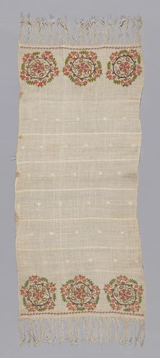 Towel, Turkey, 19th century. Creator: Unknown