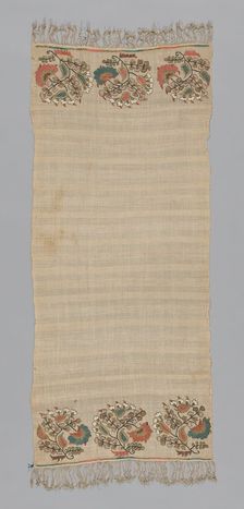 Towel, Turkey, 19th century. Creator: Unknown