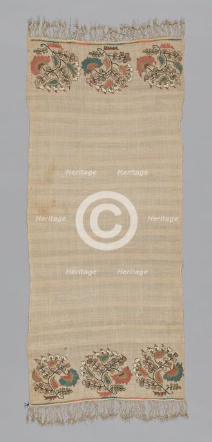 Towel, Turkey, 19th century. Creator: Unknown.