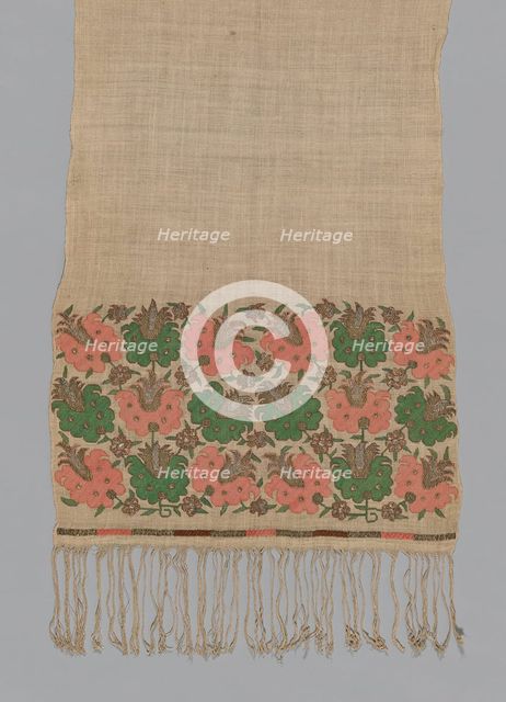 Towel, Turkey, 19th century. Creator: Unknown.