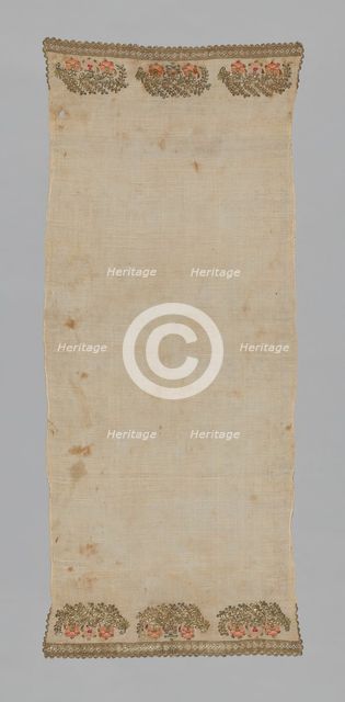 Towel, Turkey, 19th century. Creator: Unknown.