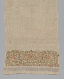 Towel, Turkey, 19th century. Creator: Unknown
