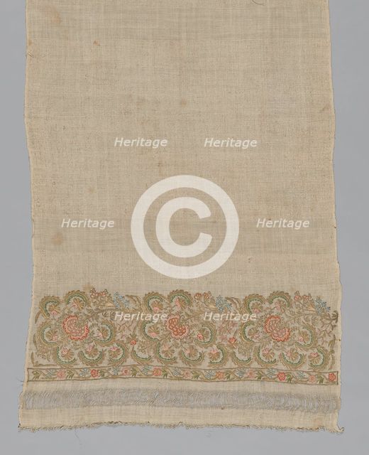 Towel, Turkey, 19th century. Creator: Unknown.