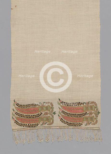 Towel, Turkey, 19th century. Creator: Unknown.