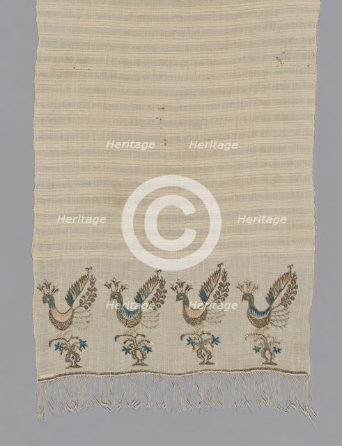 Towel, Turkey, 19th century. Creator: Unknown.