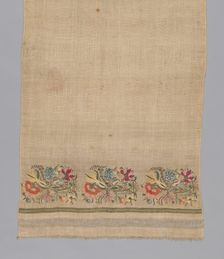 Towel, Turkey, 19th century. Creator: Unknown