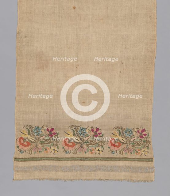 Towel, Turkey, 19th century. Creator: Unknown.