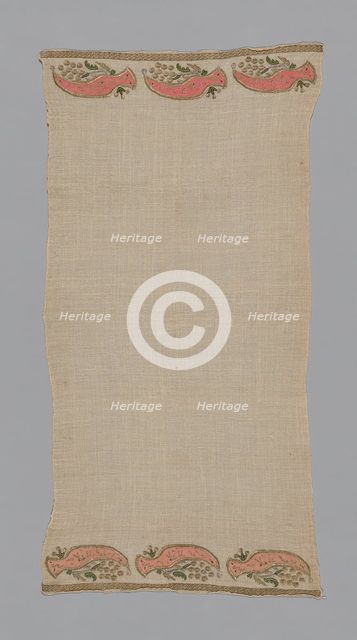 Towel, Turkey, 19th century. Creator: Unknown.