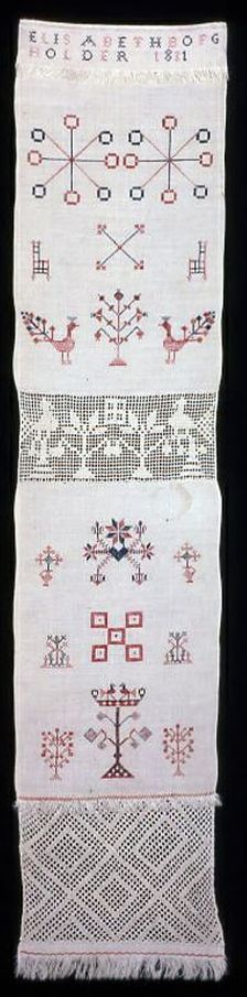 Towel, United States, 1831. IMAGE QUALITY? Creator: Elizabeth Borgholder