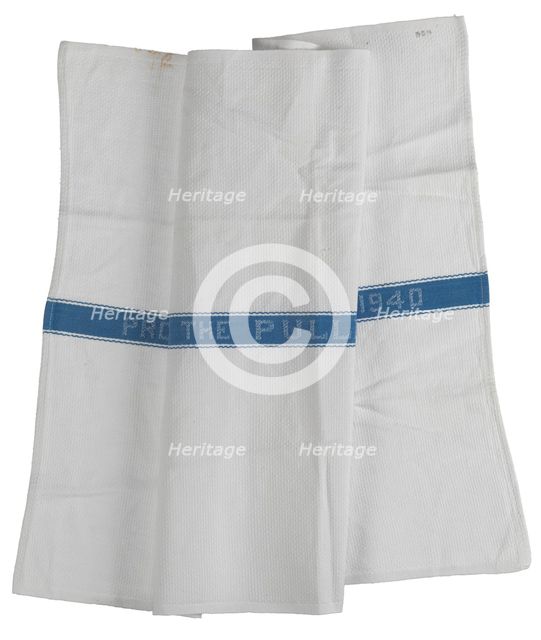 Towel used by the Pullman Company, 1940. Creator: Unknown.