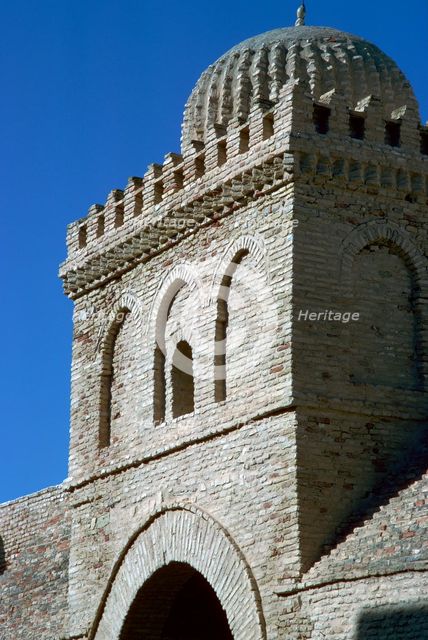 Tower and gateway into the courtyard of the Great Mosque of Kairouan, 7th century. Artist: Unknown