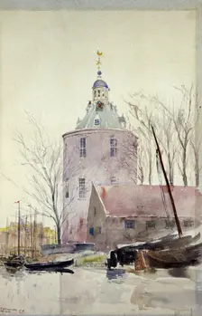 Tower at Enkhuisen, Holland, 1897. Creator: Cass Gilbert