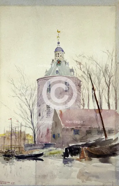 Tower at Enkhuisen, Holland, 1897. Creator: Cass Gilbert.
