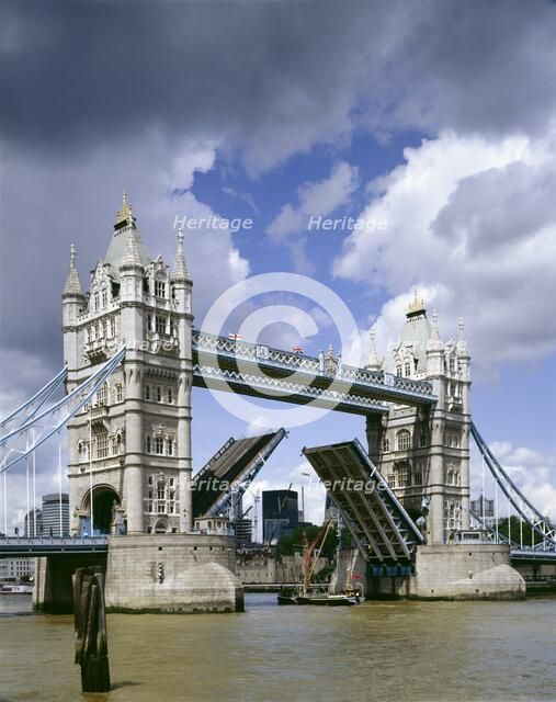 Tower Bridge, c1990-2010. Artist: Unknown.